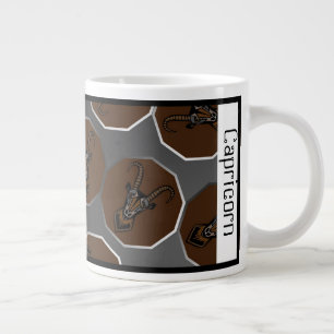 Taza De Café Gigante Capricornio Zodiac Personalizable Gran Mug