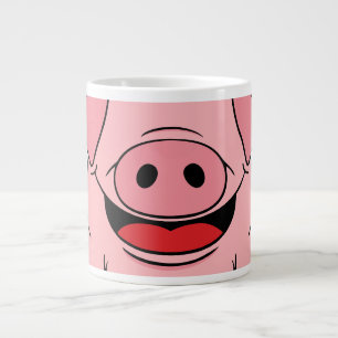 Taza De Café Gigante Cara de cerdo
