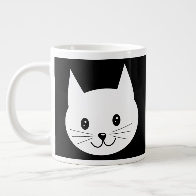 Taza De Café Gigante Cara de gato. (Izquierda)