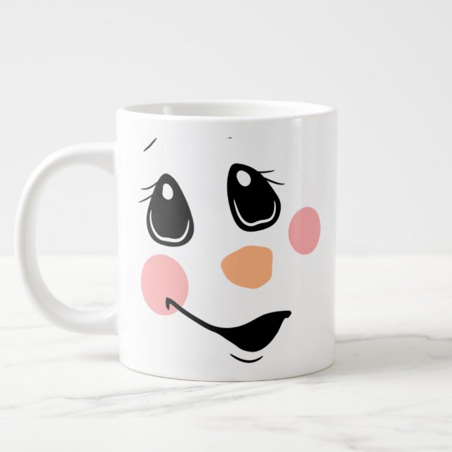Taza De Café Gigante Cara de Snowman (Izquierda)