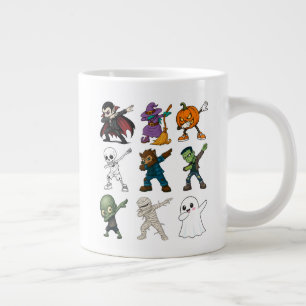 Taza De Café Gigante Caracteres divertidos de Halloween Dabbing