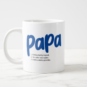Taza De Café Gigante Características del Día del Mejor Abuelo Papa