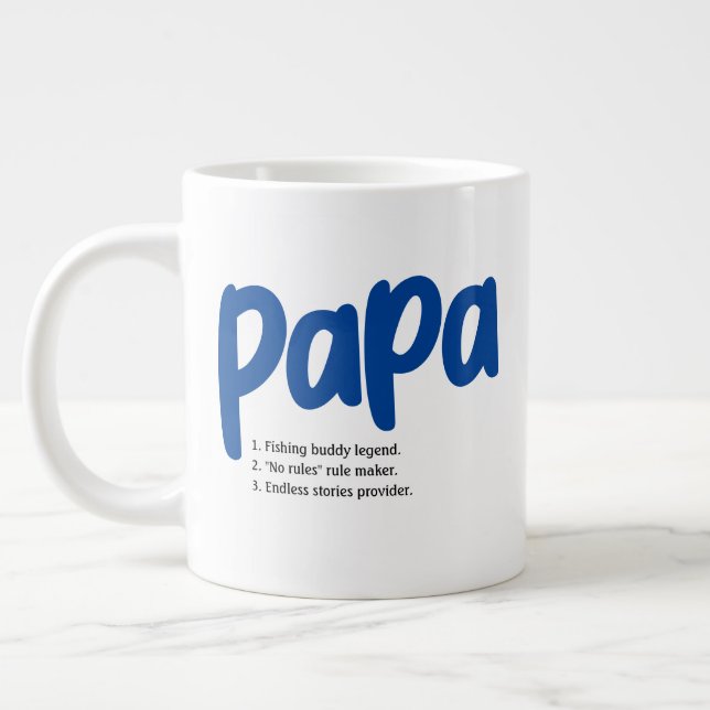 Taza De Café Gigante Características del Día del Mejor Abuelo Papa (Izquierda)