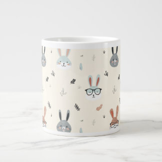 Taza De Café Gigante Caras de animales personalizados