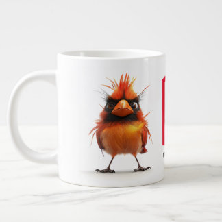 Taza De Café Gigante Cardenal rojo Bird