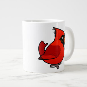 Taza De Café Gigante Cardenal septentrional de Birdorable