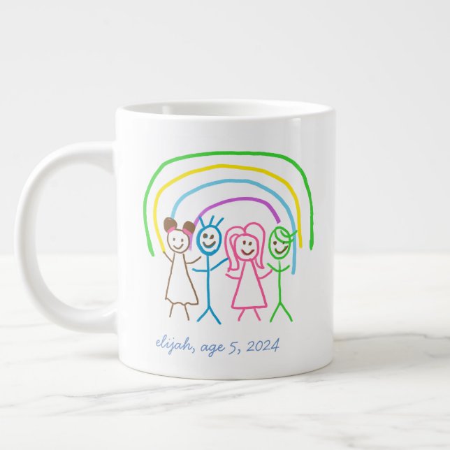 Taza De Café Gigante Cargar los dibujos de los niños convierte los dibu (Izquierda)