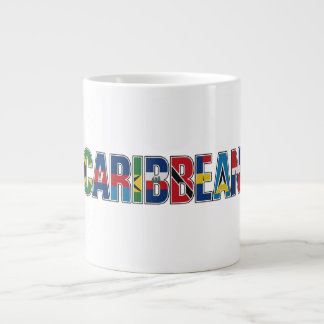 Taza De Café Gigante Caribbean Flags