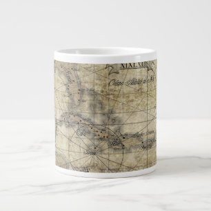 Taza De Café Gigante Caribe - mapa antiguo