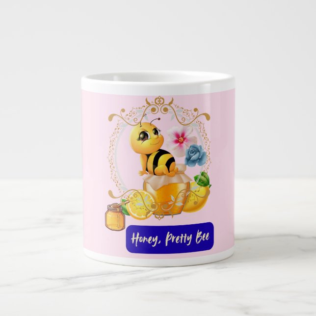Taza De Café Gigante Cariño, Bonito Bee (Frente)