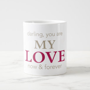 Taza De Café Gigante Cariño, eres mi amor Mug