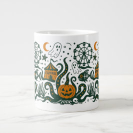 Taza De Café Gigante carnaval de halloween bajo el océano