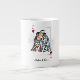 Taza De Café Gigante Carné de pareja reina