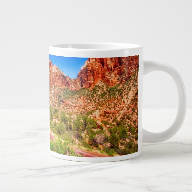 Taza De Café Gigante Carretera por el Parque Nacional de Zion (Derecha)