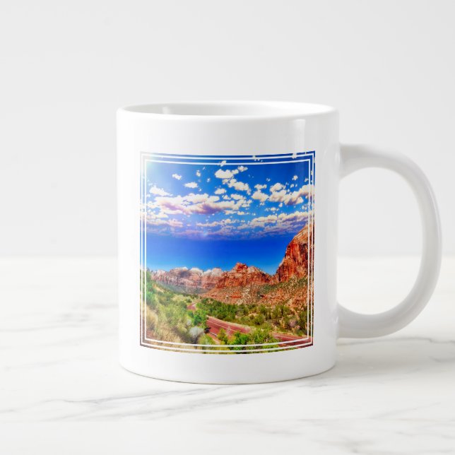 Taza De Café Gigante Carretera por el Parque Nacional de Zion (Derecha)