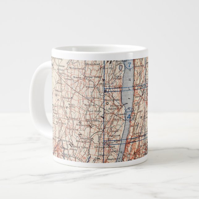 Taza De Café Gigante Carreteras para bicicletas en Nueva York y Conneti (Izquierda)