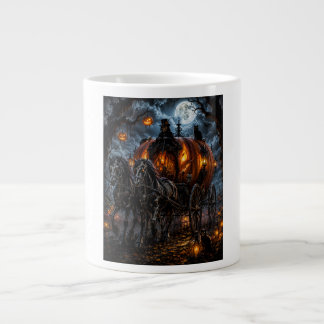 Taza De Café Gigante Carruaje de calabaza de medianoche: paseo embrujad