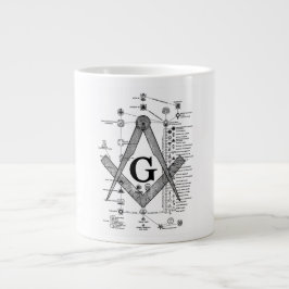 Taza De Café Gigante Carta de grados masónicos