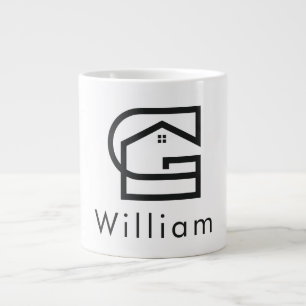 Taza De Café Gigante Carta G Casa de Bienes Raíces Corporativos