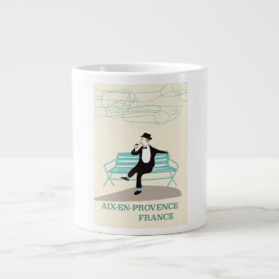 Taza De Café Gigante Cartel de viaje a Aix-en-Provence Francia