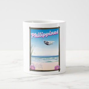 Taza De Café Gigante Cartel de viaje a Filipinas