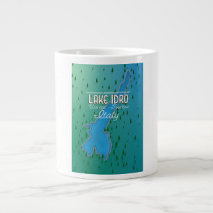 Taza De Café Gigante Cartel de viaje al Lago Idro Italia