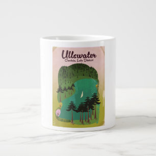 Taza De Café Gigante Cartel de viaje Lago del Cráter Canadá