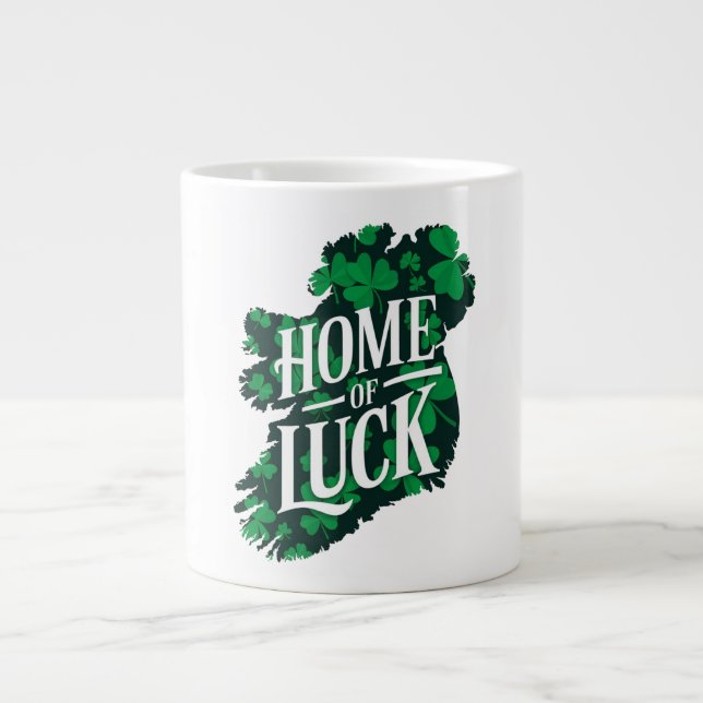 Taza De Café Gigante Casa de la Luck Ireland (Frente)