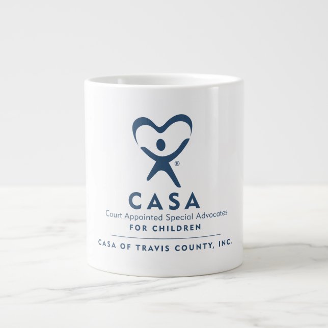 Taza De Café Gigante CASA de Travis County Coffee Mug (Frente)