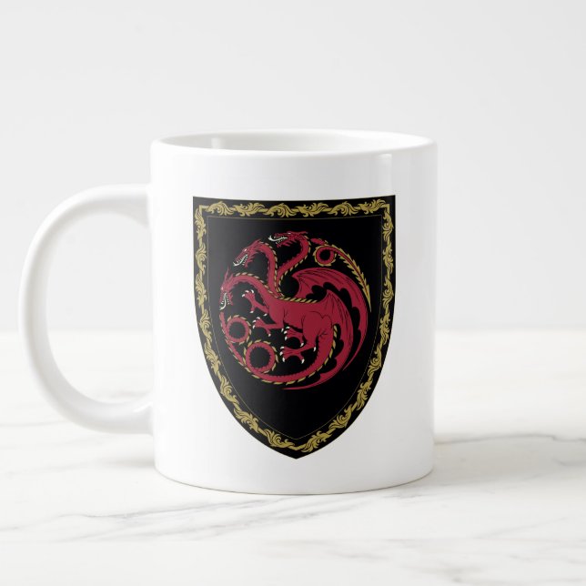 Taza De Café Gigante CASA DEL DRAGÓN | Escudo de House Targaryen (Izquierda)