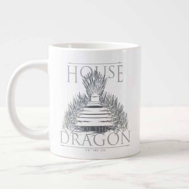 Taza De Café Gigante CASA DEL DRAGÓN | Gráfico de trono de hierro (Izquierda)