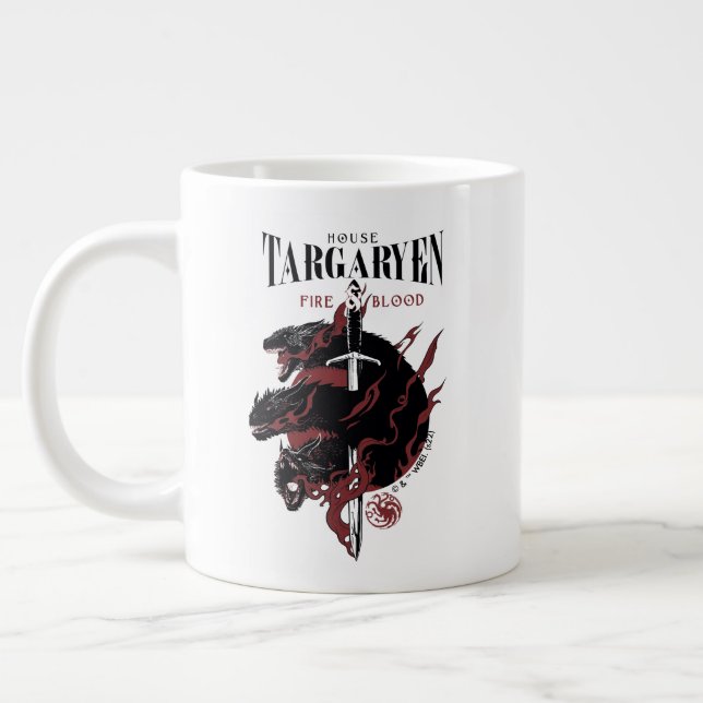 Taza De Café Gigante Casa Targaryen - Fuego y Sangre (Izquierda)