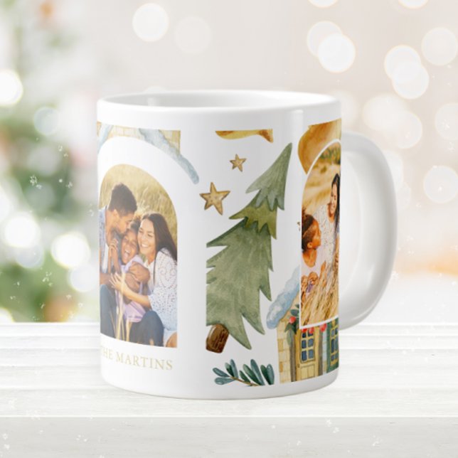 Taza De Café Gigante Casas de vacaciones tres Navidades de fotografía (Subido por el creador)