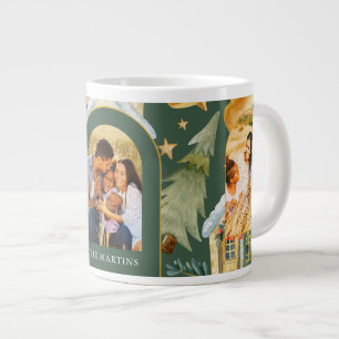 Taza De Café Gigante Casas de vacaciones tres Navidades de fotografía v