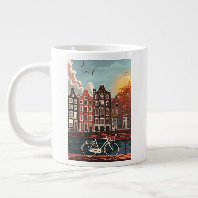 Taza De Café Gigante Casas del Canal de Amsterdam (Izquierda)