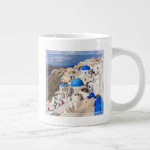 Taza De Café Gigante Casas Griegas Tradicionales