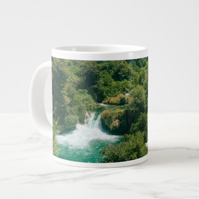 Taza De Café Gigante Cascadas Krka - Parque nacional Krka - Croacia (Izquierda)