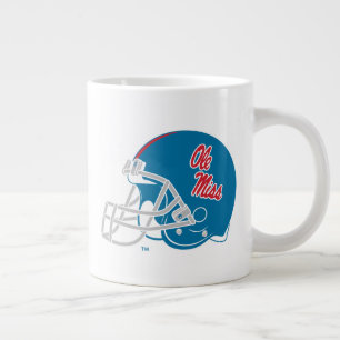 Taza De Café Gigante Casco de fútbol Ole Miss Azul claro