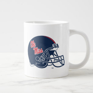 Taza De Café Gigante Casco de fútbol Ole Miss Azul oscuro