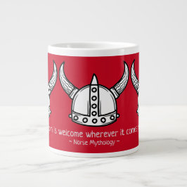 Taza De Café Gigante Casco de Viking de Norse Wisdom