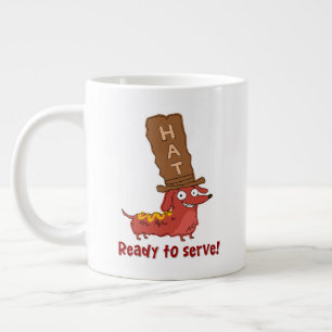 Taza De Café Gigante Castigo de perro caliente Dachshund