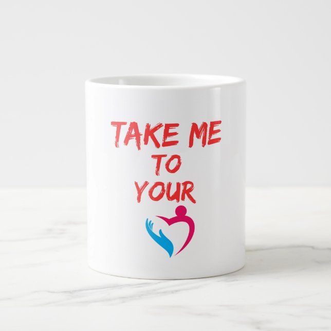 Taza De Café Gigante Casual Graphic Mug (Frente)