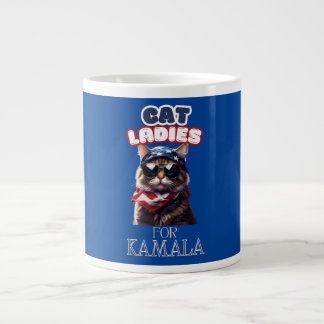 Taza De Café Gigante Cat Ladies Para Kamala USA