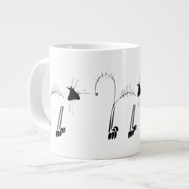 Taza De Café Gigante Cat Skeleton (Izquierda)