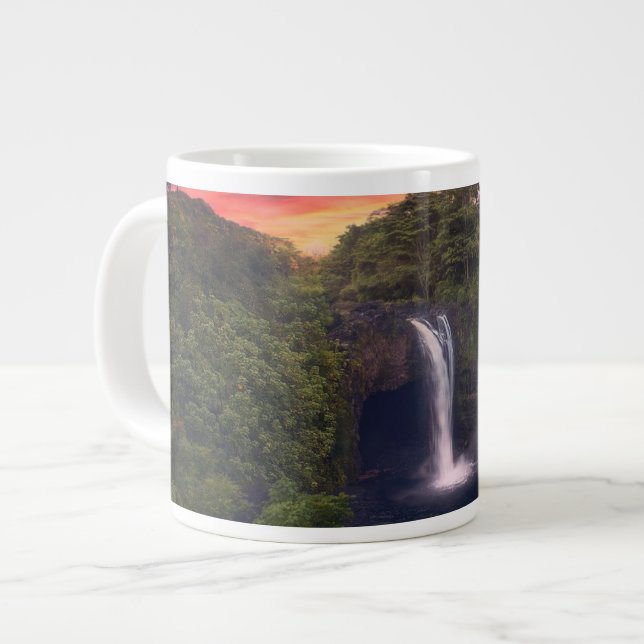 Taza De Café Gigante Cataratas | Cataratas del arcoiris, Hilo, Hawaii (Izquierda)