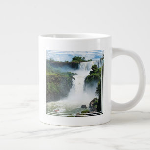 Taza De Café Gigante Cataratas del Iguazú rodeadas de selva