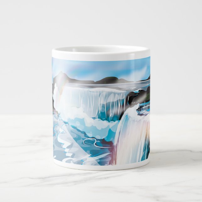 Taza De Café Gigante Cataratas del Niágara (Frente)