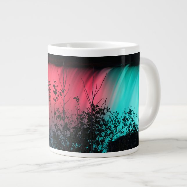 Taza De Café Gigante Cataratas del Niágara de noche (Derecha)