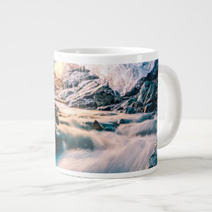 Taza De Café Gigante Cataratas   Glaciar Vatnajokull, Islandia oriental