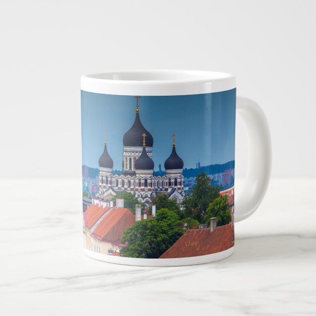 Taza De Café Gigante Catedral y paisaje urbano| Estonia (Derecha)